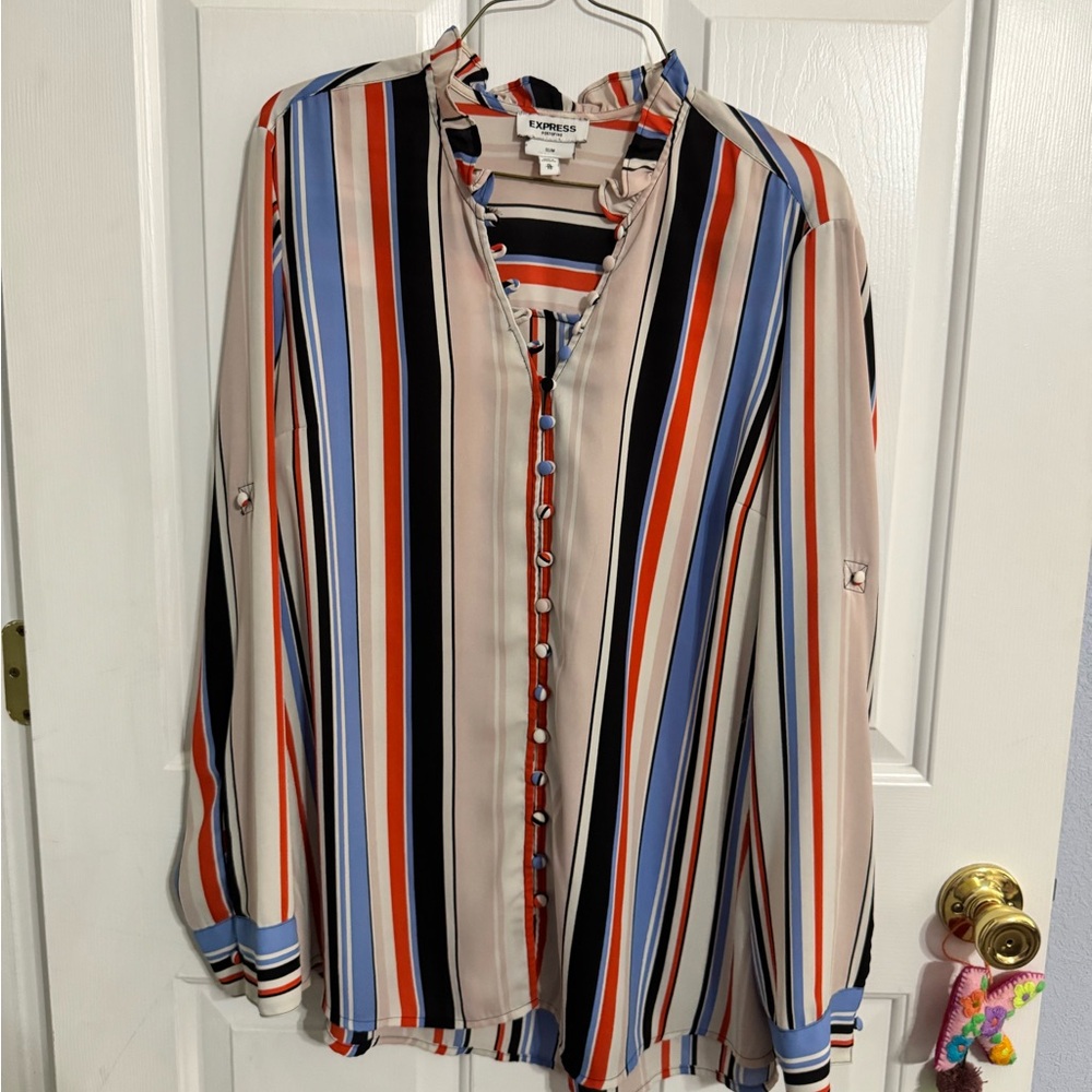 Express Multicolor Striped Blouse